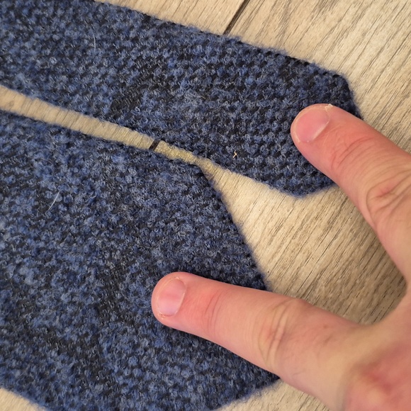 ALTEA Italy Blue Grey Thick Weave Silk Wool Blend Mens Designer Tie - Picture 3 of 6